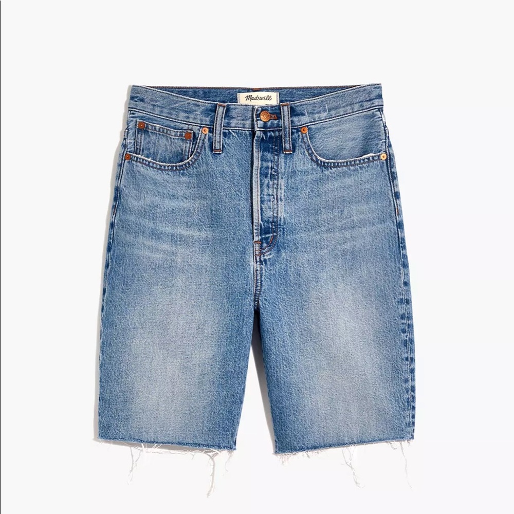 Madewell High-Rise Long Denim Shorts